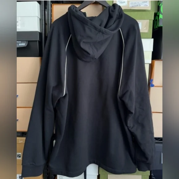 Gucci Black Half Zip Hoodie Nice Durable Materials & Craftsmanship New Men's 2XL - Picture 2 of 5